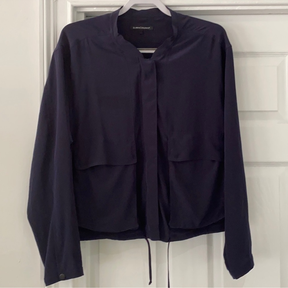 LUISA CERANO Jacket in Navy Made in Italy Women’s Size 8